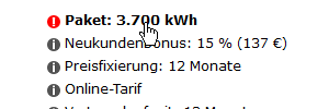 Beispielpaket mit 3.700 kWh