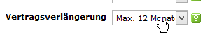Wie lange soll sich der Vertrag automatisch verlängern?