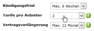 Wollen Sie weitere Kriterien in den Vergleich einfliessen lassen?